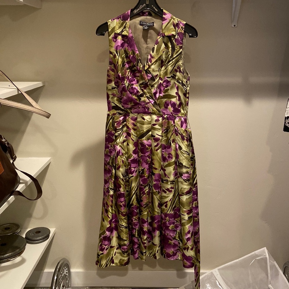 Jessica Howard surplice side zip dress